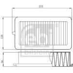febi Luftfilter 174597 febi Luftfilter 174597