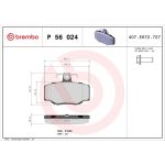 BREMBO Bremsklötze HA P 56 024 BREMBO Bremsklötze HA P 56 024