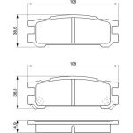 Bosch Bremsbelagsatz 0 986 461 143 Bosch Bremsbelagsatz 0 986 461 143
