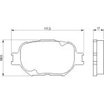 Bosch Bremsbelagsatz 0 986 424 808