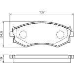 Bosch Bremsbelagsatz 0 986 461 139 Bosch Bremsbelagsatz 0 986 461 139