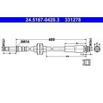 ATE Bremsschlauch 24.5167-0420.3 ATE Bremsschlauch 24.5167-0420.3