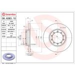 Brembo Bremsscheibe Hinterachse 08.A363.10 Brembo Bremsscheibe Hinterachse 08.A363.10