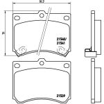 BREMBO Bremsklötze VA P 49 011