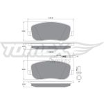 TOMEX brakes Bremsbelagsatz, Scheibenbremse TX 13-34 TOMEX brakes Bremsbelagsatz, Scheibenbremse TX 13-34