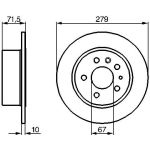 Bremsscheibe HA 0 986 478 199 Bremsscheibe HA 0 986 478 199