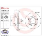 51 482 023 Bremsscheibe HA 08.A730.10