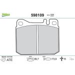 Valeo Bremsbelagsatz 598109 Valeo Bremsbelagsatz 598109