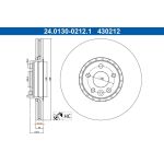 Bremsscheibe Volvo P. Xc60 08 24.0130-0212.1 Bremsscheibe Volvo P. Xc60 08 24.0130-0212.1