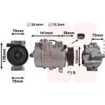 Van Wezel Klimakompressor 5801K701 Van Wezel Klimakompressor 5801K701