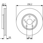 Bosch Bremsscheibe 0 986 479 R28 Bosch Bremsscheibe 0 986 479 R28