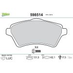 Valeo Bremsbelagsatz 598514 Valeo Bremsbelagsatz 598514
