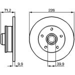 Bremsscheibe HA 0 986 478 332 Bremsscheibe HA 0 986 478 332
