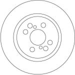 Bremsscheibe Toyota P. Avensis/Corolla 1.6-2.2 D-4D 04-09 DF4415S Bremsscheibe Toyota P. Avensis/Corolla 1.6-2.2 D-4D 04-09 DF4415S