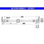 Bremsschlauch 24.5103-0456.3 Bremsschlauch 24.5103-0456.3