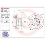 Brembo Bremsscheibe 08.3907.10 Brembo Bremsscheibe 08.3907.10