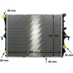 CR 569 000P MAHLE Motorkühler / Wasserkühler CR 569 000P, Automatikgetriebe, Netz 710 x 551 x 40 mm – u. a. für VW Touareg (7LA, 7L6, 7L7), Audi Q7 (4LB), Q7 Van (4LB) – OE Nummer 7L6 121 253 A - l