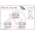 BREMBO Bremsklötze VA P 23 170 BREMBO Bremsklötze VA P 23 170