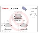 BREMBO Bremsklötze VA P 10 015