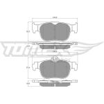 TOMEX brakes Bremsbelagsatz, Scheibenbremse TX 60-11 TOMEX brakes Bremsbelagsatz, Scheibenbremse TX 60-11