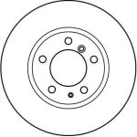 BREMSSCHEIBE BMW P. E34 87-95 DF2555