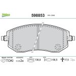 Valeo Bremsbelagsatz 598853 Valeo Bremsbelagsatz 598853