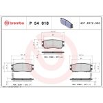 BREMBO Bremsklötze HA P 54 018 BREMBO Bremsklötze HA P 54 018