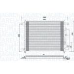 Magneti Marelli Klimakondensator 350203943000 Magneti Marelli Klimakondensator 350203943000