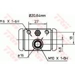 TRW Radbremszylinder BWF307 TRW Radbremszylinder BWF307