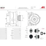 A0116 AS-PL Lichtmaschine (Generator) A0116 A0116 AS-PL Lichtmaschine (Generator) A0116