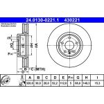 Bremsscheibe Vw P. A4/A5 07-/Q5/A6 09- 320X30 24.0130-0221.1