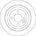 TRW Bremsscheibe Hinterachse DF6523 TRW Bremsscheibe Hinterachse DF6523