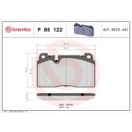 BREMBO Bremsklötze VA P 85 122