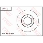 TRW Bremsscheibe Vorderachse DF7412 TRW Bremsscheibe Vorderachse DF7412
