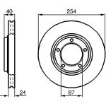 Bosch Bremsscheibe Vorderachse 0 986 478 663 Bosch Bremsscheibe Vorderachse 0 986 478 663