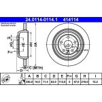 Bremsscheibe Db T. W164/W251 05 24.0114-0114.1 Bremsscheibe Db T. W164/W251 05 24.0114-0114.1