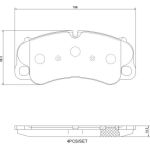 BREMBO Bremsbelagsatz, Scheibenbremse P 65 054 BREMBO Bremsbelagsatz, Scheibenbremse P 65 054