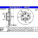 Bremsscheibe Porsche P. Panamera 3.0-4.8 09-13 Pr 24.0136-0127.1 Bremsscheibe Porsche P. Panamera 3.0-4.8 09-13 Pr 24.0136-0127.1