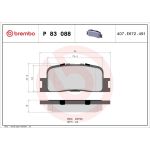 BREMBO Bremsklötze HA P 83 088 BREMBO Bremsklötze HA P 83 088