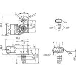 10 616 044 Drucksensor 0 281 006 076 10 616 044 Drucksensor 0 281 006 076