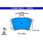 Bremsbelagsatz Audi T. 80/100/A4/A6/A8 80-02 13.0460-3602.2 Bremsbelagsatz Audi T. 80/100/A4/A6/A8 80-02 13.0460-3602.2