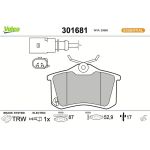 VALEO Bremsbeläge 301681 VALEO Bremsbeläge 301681