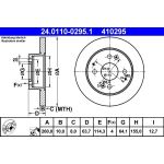 Bremsscheibe Honda T. Accord 1.8-2.0 98-02 24.0110-0295.1 Bremsscheibe Honda T. Accord 1.8-2.0 98-02 24.0110-0295.1