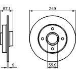 Bosch Bremsscheibe 0 986 479 219 Bosch Bremsscheibe 0 986 479 219