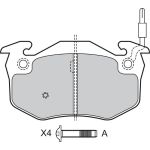 VALEO Bremsbeläge 598158