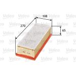 Valeo Luftfilter 585349 Valeo Luftfilter 585349