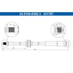 ATE Bremsschlauch 24.5104-0382.3 ATE Bremsschlauch 24.5104-0382.3