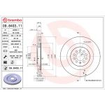20 481 001 Bremsscheibe VA 09.8403.11 20 481 001 Bremsscheibe VA 09.8403.11