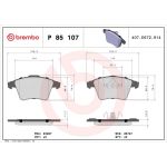 BREMBO Bremsklötze VA P 85 107 BREMBO Bremsklötze VA P 85 107