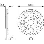 Bremsscheibe 0 986 479 D36 Bremsscheibe 0 986 479 D36